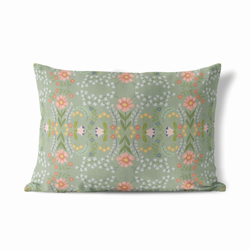 Coussin extérieur Cecelia, Sauge