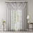 Irina Diamond Sheer Embroidered Single Waterfall Valance-518592281