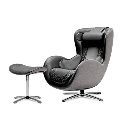Fauteuil inclinable massant et massant avec repose-pieds, haut-parleur Bluetooth et chargeur intégré NEAUUS. Fauteuil de massage portatif Shiatsu