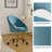 Doreen Velvet Modern Task Chair with Ergonomic Design-1004211595