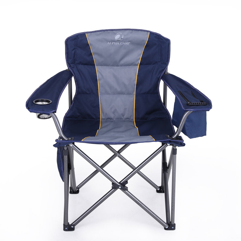 Baldwinville Folding Camping Chair, Blue/Grey, 1