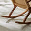 Chaise berçante simple en bois massif-100997889