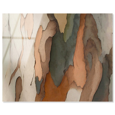 «Bark Layers», reproduction murale imprimée en acrylique par Art Remedy, prête à être suspendue, 24 x 20