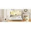 Lit armoire avec canapé escamotable Murphy, tablettes de rangement intégrées et lumière DEL-2060380979