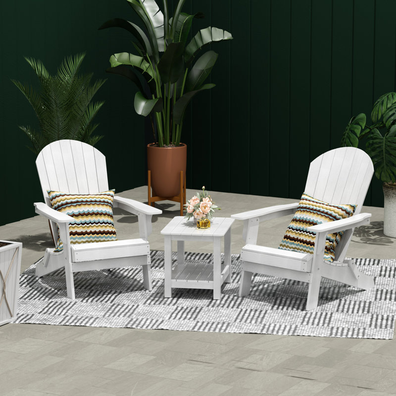 Arrlo 2 - Person Patio Conversation Set, White