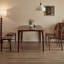 Ensemble de table en noyer noir-106299652