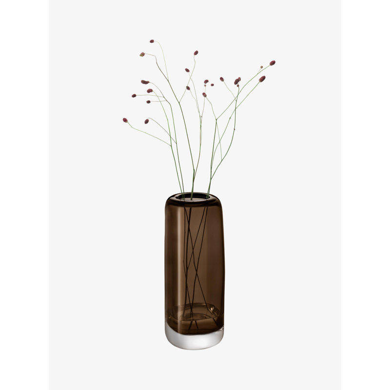 Melt Handmade Glass Table Vase, Mushroom Brown