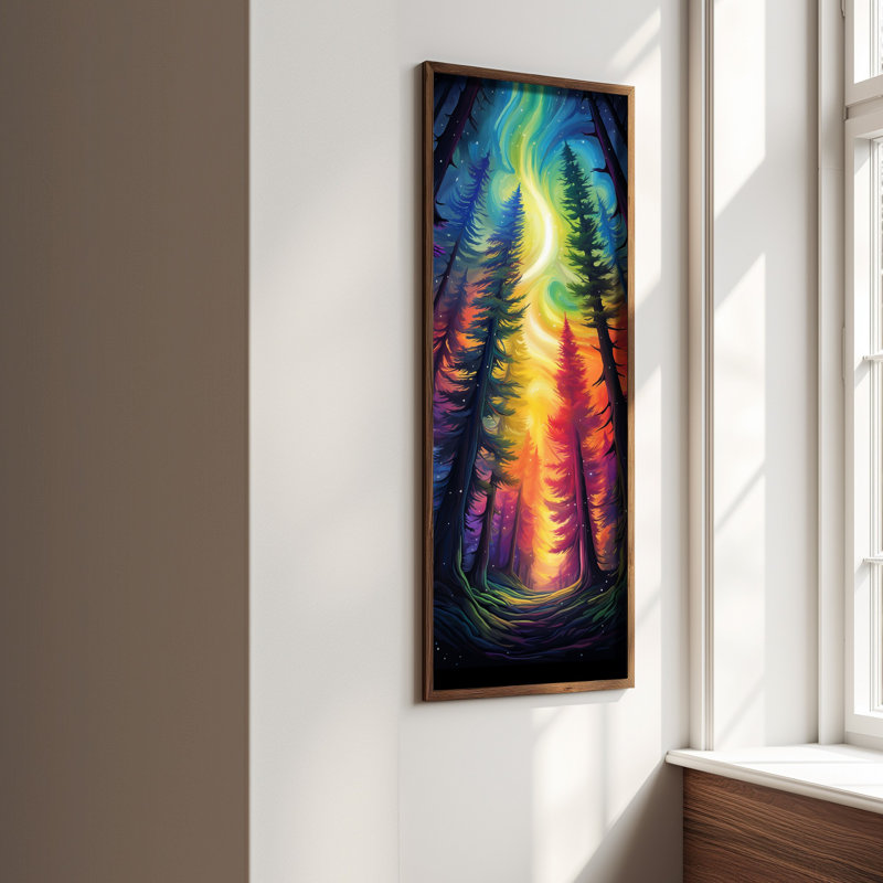 Elegant Decorative Framed MDF Painting, 15.7 x 47.2 x 0.1 inches | 100% MDF with 3 mm Thickness, 100% Pine Wood Frame | UV Printed Artwork for Home Decor, Living Room, Office, Modern Aesthetic