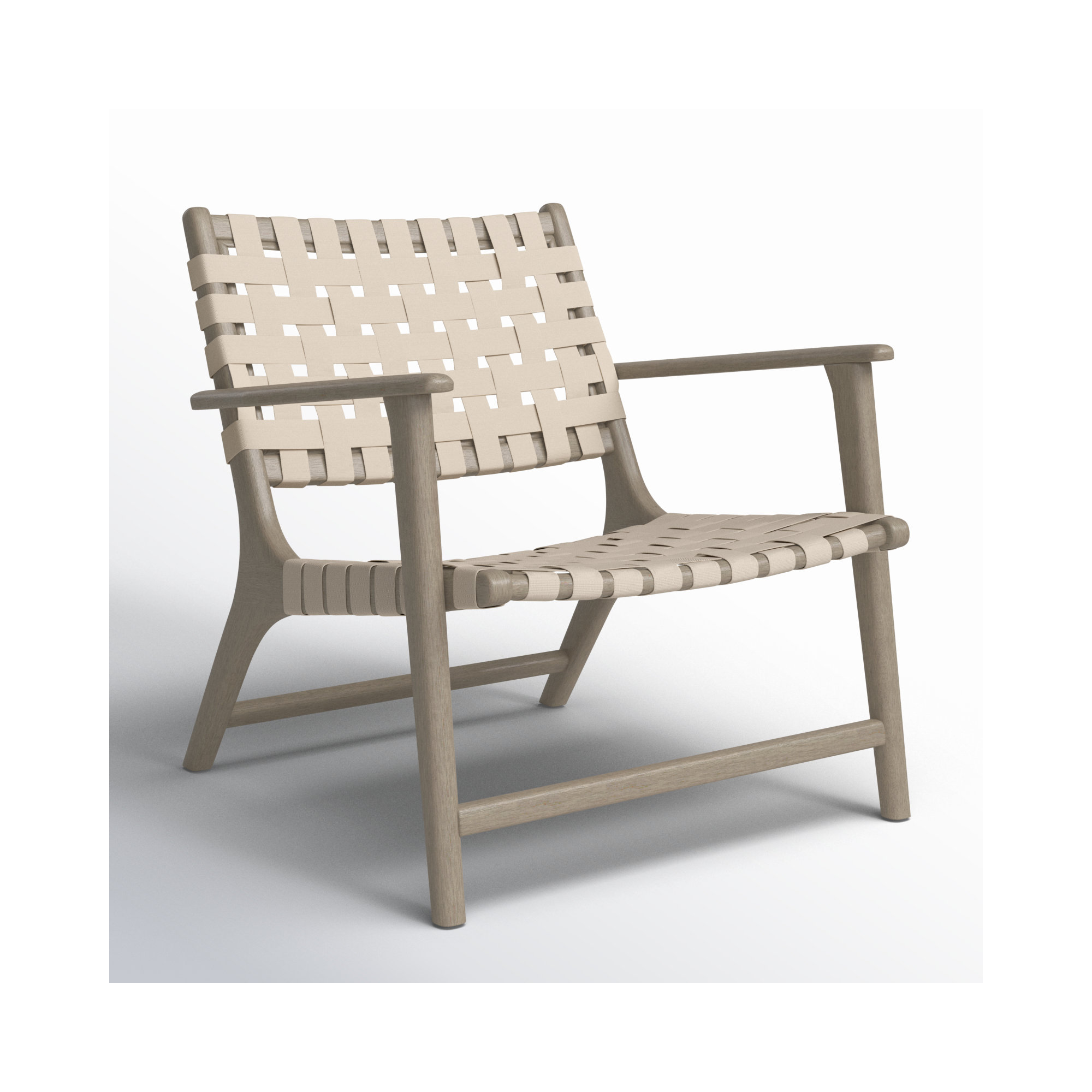 Fran Outdoor Lounge Chair, Gray