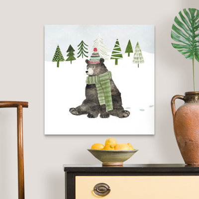 «Woodland Christmas IV» par Victoria Borges - reproduction d'art sur toile
