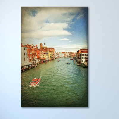 On the Canal I 1 Piece Wrapped Canvas Wall Art