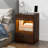 Breslyn Manufactured Wood Nightstand with Charging Station, LED Light and Shelf-992932073