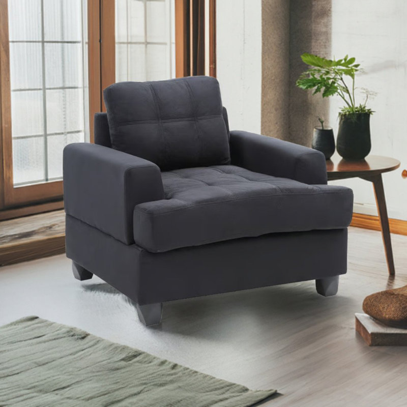 Chaise noire Dijon, Tissu noir