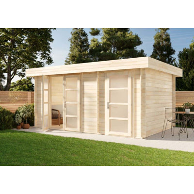 510 cm x 359 cm Gartenhaus