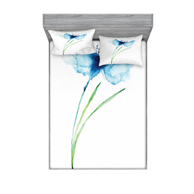 Microfiber Sheet Set, Queen Sheet Set + Fitted Sheet + 2 Pillowcases