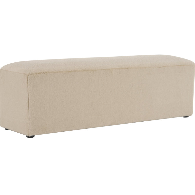 Siège long Almond, repose-pieds avec hauteur ergonomique de 15 pouces, support stable, adaptable au salon rectangulaire, doux comme un nuage, bas, idéal pour la détente