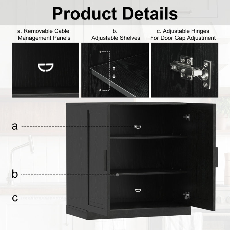 36" Accent Storage Cabinet with Adjustable Shelf