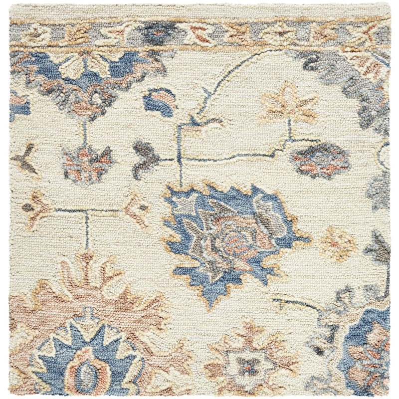 Codrin Hand Tufted Wool Oriental Indoor Rug, Rectangle 6' x 9'