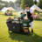 Outdoor Grill Cart For Big Green Egg With Storage Box And Trash Rack