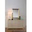 Reese Rectangle Brass Beveled Mirror-2096492470