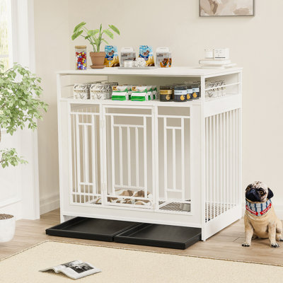 Caisse pour chien polyvalente en bois avec de multiples fonctionnalités pour les animaux de compagnie