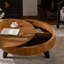 Table basse ronde 39,37 po avec espace de rangement-457856536