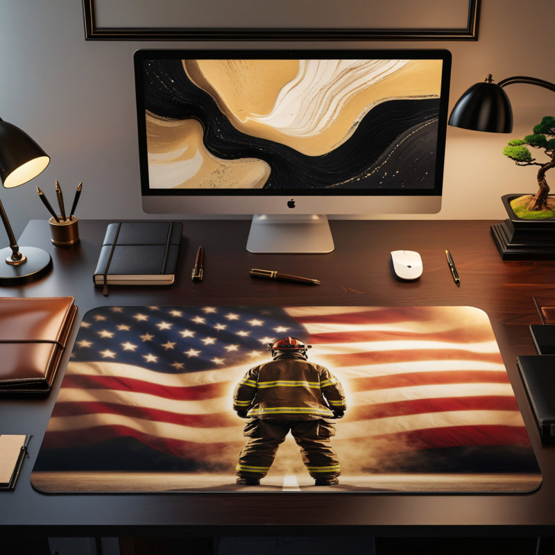 Polyester Desk Pad, 14.4x12.1