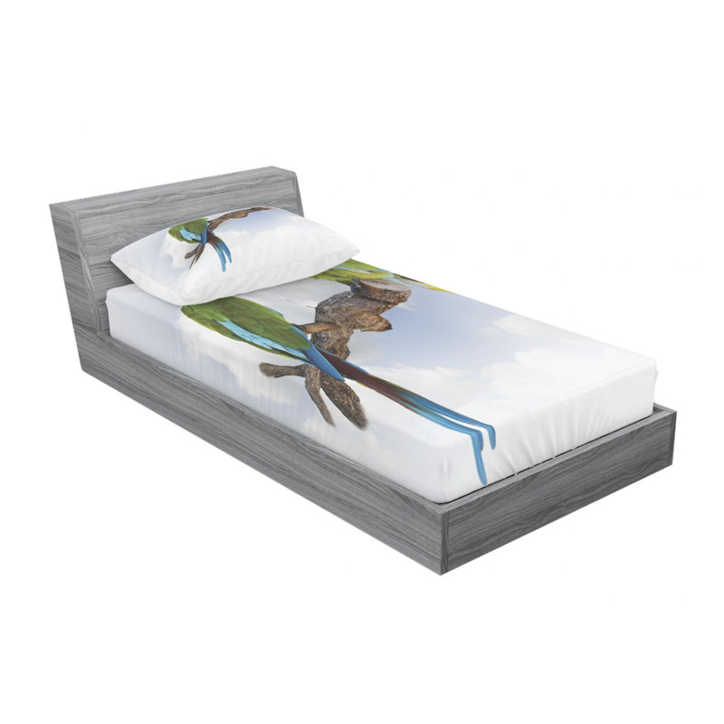 Microfiber Sheet Set, Twin Sheet Set with Fitted Sheet