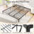 Metal Bed Frame Heavy Duty Support Slats Mattress Foundation-406632407