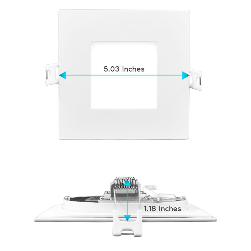 4'' Selectable Color Temperature Dimmable Air-Tight IC Rated LED Retrofit Recessed Lighting Kit