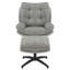 Cedrie Upholstered Swivel Accent Chair with Footstool-1015147423