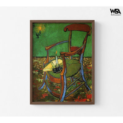 Fauteuil Gauguins par Vincent Van Gogh, reproduction de peinture de chaise, reproduction de peintures célèbres de Van Gogh, art mural classique, reproduction de style Van Gogh