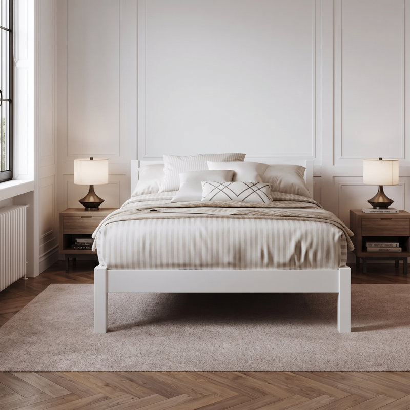Euan Bed, White, Double (4'6)