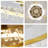 Golden Crystal Flowers 20" Ceiling Fan with LED Kit: 3 Tones Colour, 6 Speeds Fan