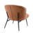 Upholstered Accent Chair with Metal Legs-799831502