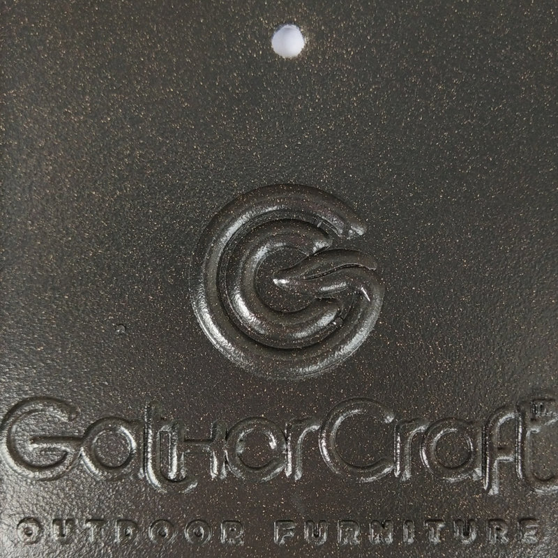 Ensemble de salle à manger rond en aluminium 49 po pour 4 personnes avec coussins, Marine