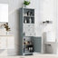 Armoire de salle de bain autoportante Anegada, armoire de rangement haute avec 3 tiroirs et tablettes réglables-1525231285-1537261910