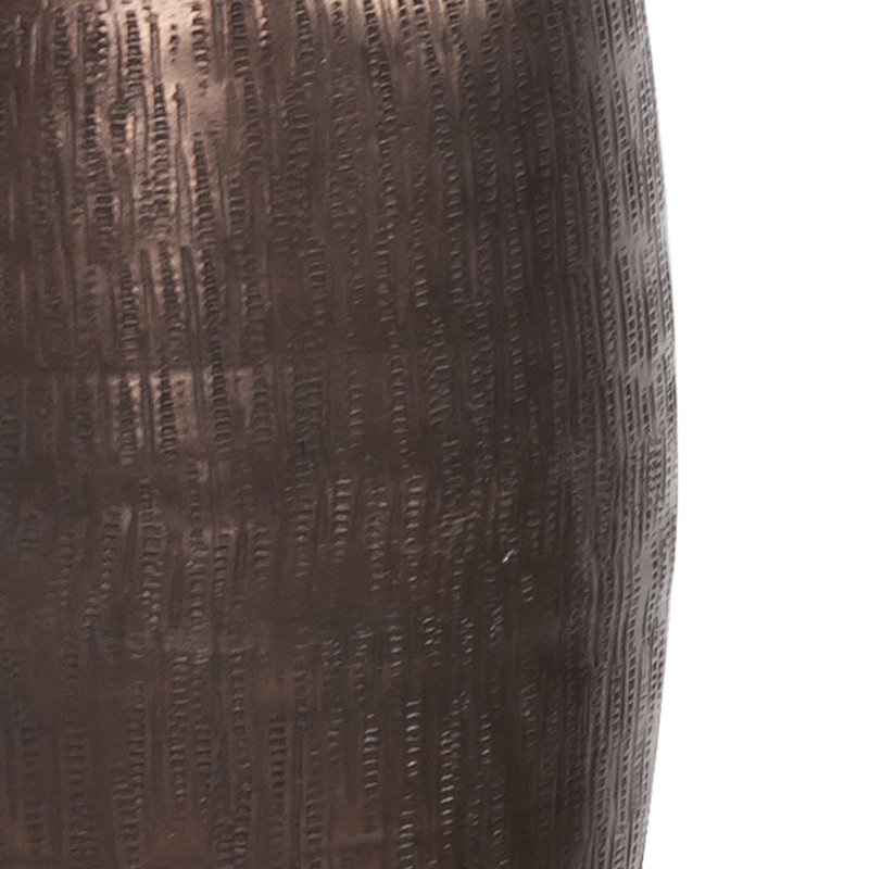 Locher Metal Table Vase, Copper, 9" H x 10" W x 10" D