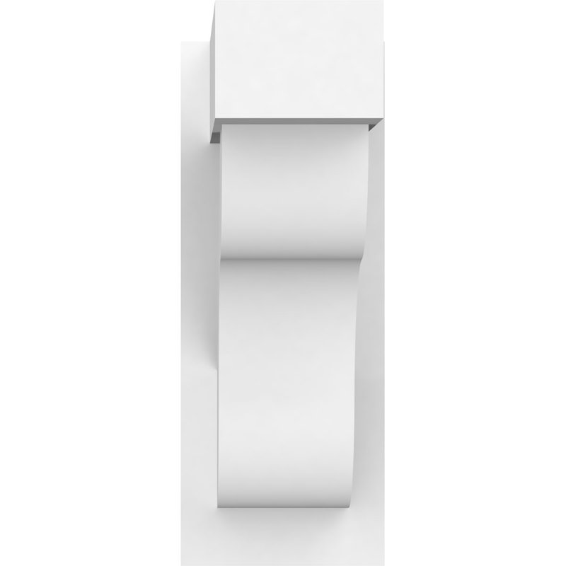 5"W X 18"D X 18"H Carmel Architectural Grade PVC Outlooker with Block Ends, 5" W, 18" H x 18" D