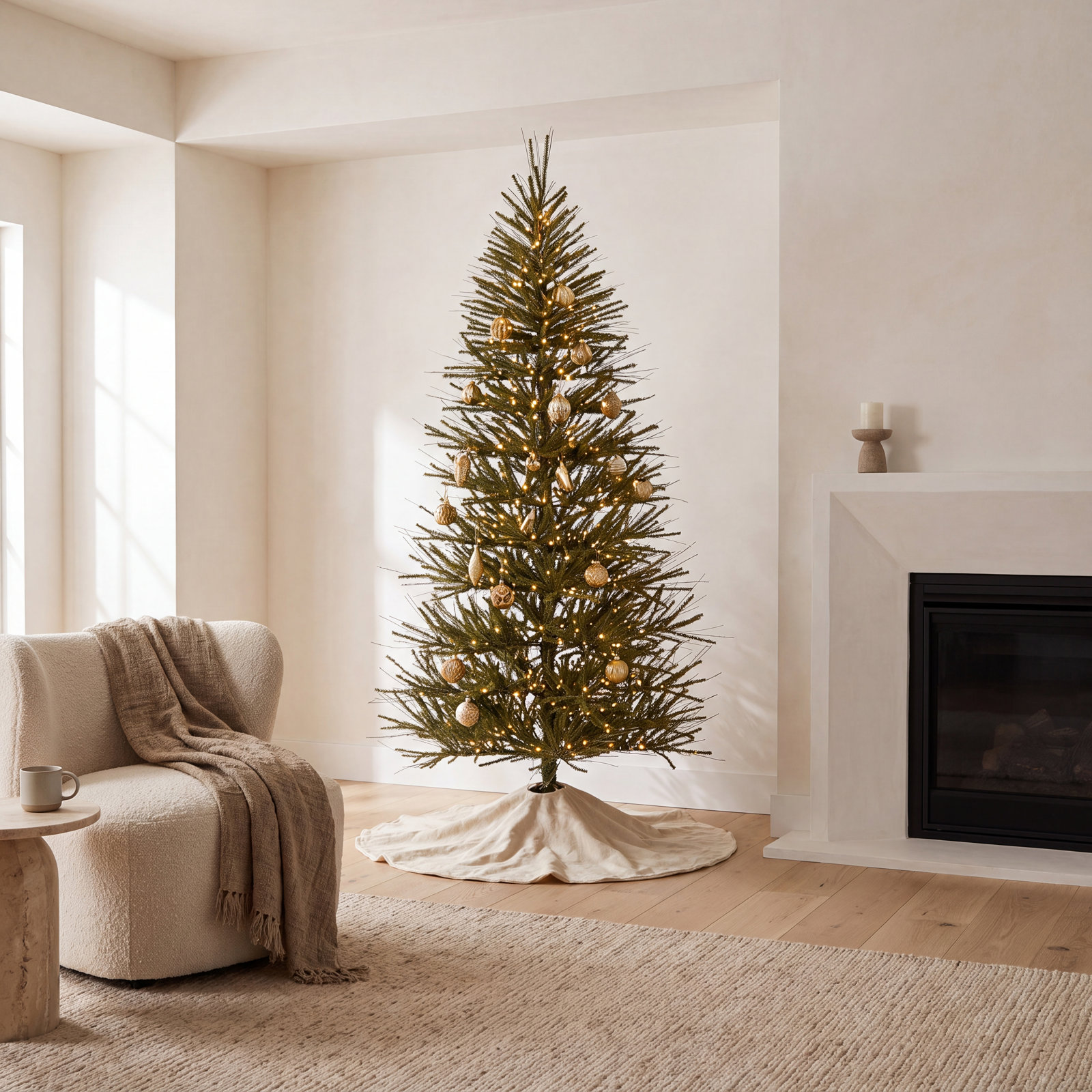 Vienna Twig 60' Lighted Artificial Pine Christmas Tree