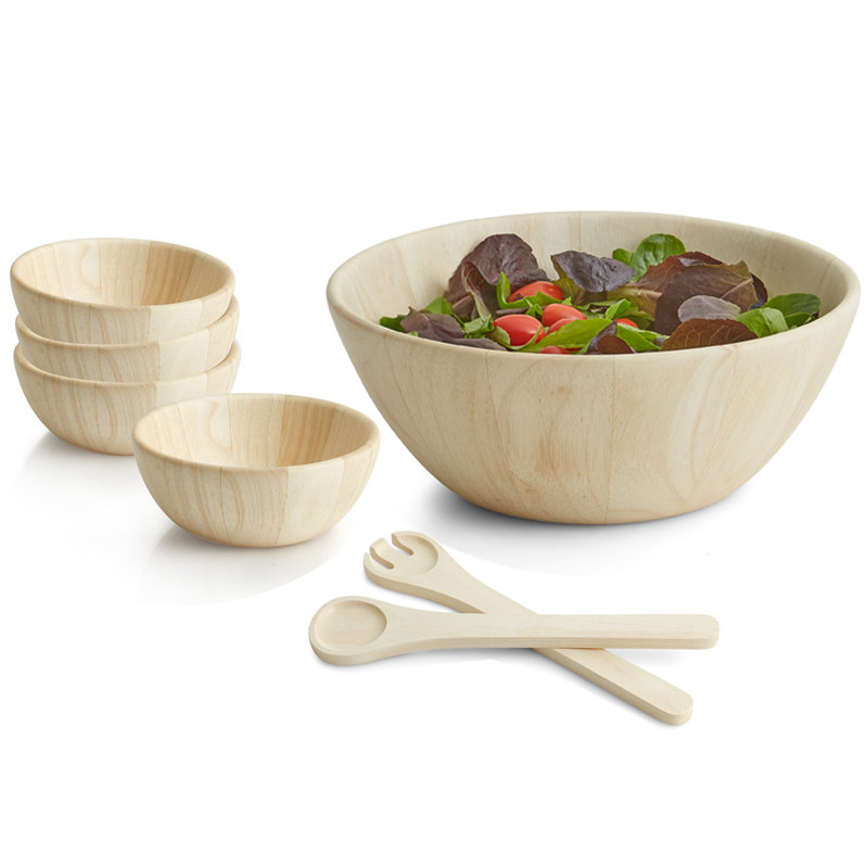 Highland Dunes Kimberly Wood Bowl