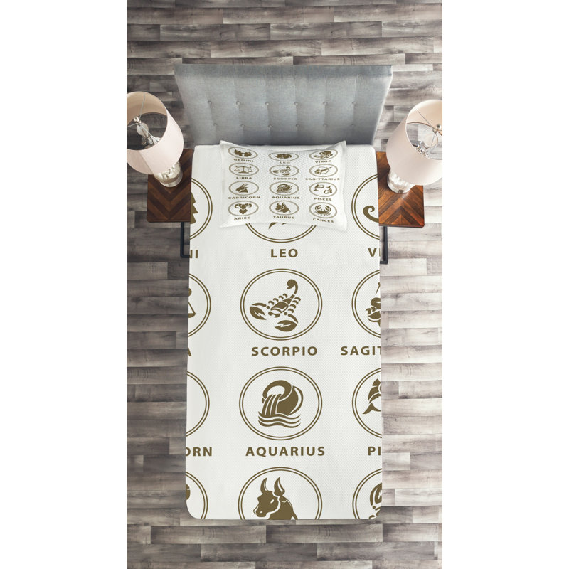 Eclectic Coverlet, Twin Bedspread + 1 Sham