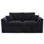 Canapé de coin modulable 2 places confortable avec tissu velours côtelé doux et mousse haute résilience pour appartements. Housses de coussin amovibles. Conception ergonomique.