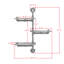 Helbert 3 Piece Rectangle Tiered Shelf