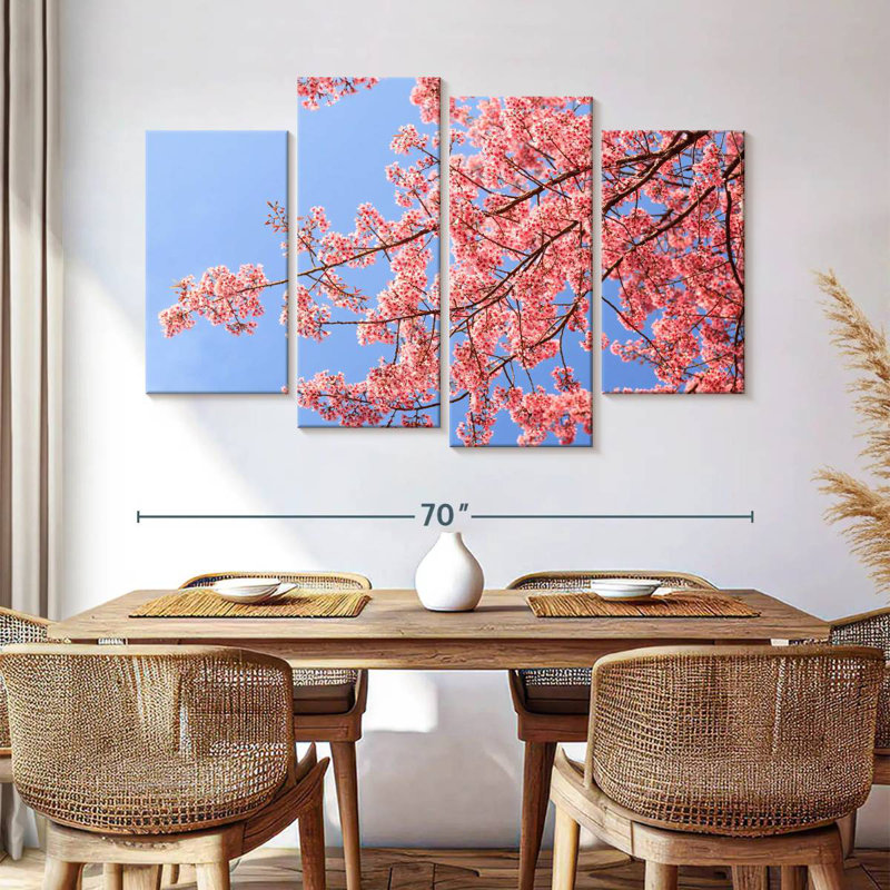 Harnek Chiang Mai Cherry Blossoms, 42" H x 68" W