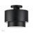 Acklin 2 Light Black Medium Semi-flush-135025501-135025500
