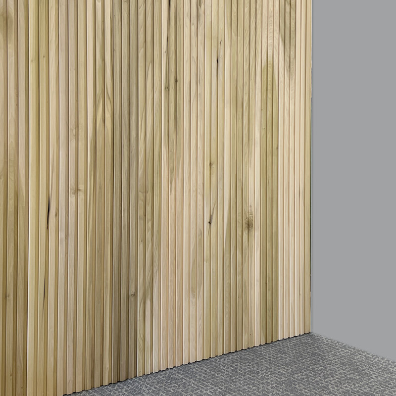 Panneaux muraux à lattes 5,5 po x 72 po en bois brut (paquet de 4), 72", Peuplier