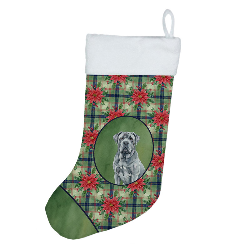 Chaussette de Noël bleue, Bleu