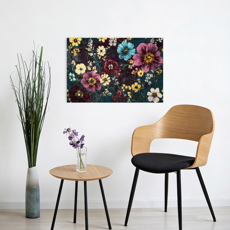 Art mural rétro, rétro et contemporain, H 16 po x l 24 po