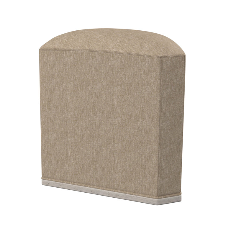 Quinn Novelty Ottoman, Bisque, Libby Linen